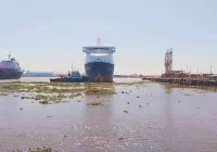 Esta es la poderosa nave que abastece de gas a las industrias de Coatzacoalcos