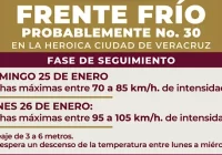 Frente Frío 30 traerá norte intenso