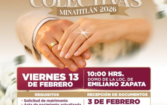 Bodas Colectivas 2026 en Minatitlán