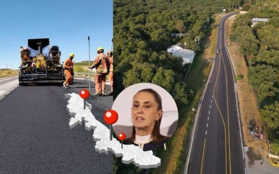 Estas 5 carreteras en Veracruz rehabilitará Sheinbaum con bachetón nacional 2026
