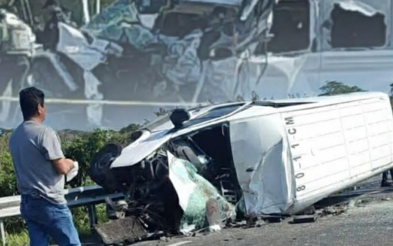 Mueren empleados de ayuntamiento de Álamo en accidente