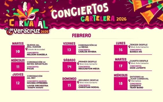 El carnaval de Veracruz 2026, espectacular con su gran elenco artístico: Rosa María Hernández