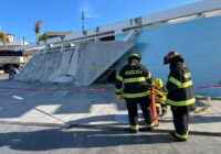 Acordona Protección Civil municipal zona de derrumbe en Plaza del Heroísmo Veracruzano