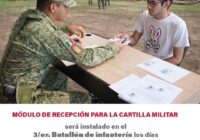 Durante febrero, podrán realizar la liberación de su cartilla los jóvenes del municipio de Cosoleacaque, en el 3er. Batallón de infantería 