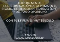 Invita IMSS Veracruz Sur a realizar la Determinación Anual de la Prima en el Seguro de Riesgos de Trabajo