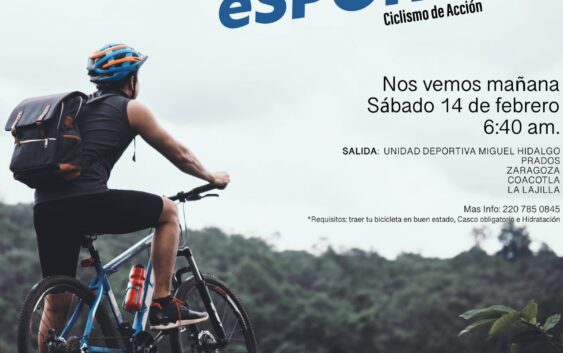 Súmate y forma parte de la rodada eSPORTi que organiza Comude Cosoleacaque