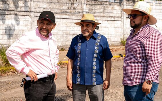 Reyes Espronceda supervisa avances en la rehabilitación del bulevar Instituto Tecnológico