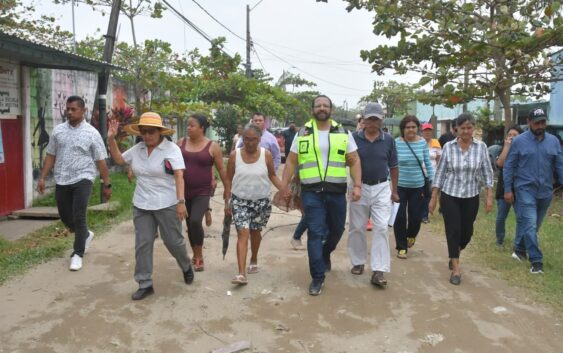 Domingo de territorio: supervisa Pedro Miguel Rosaldo acciones en colonias de Coatzacoalcos