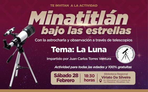 ¡Descubre los secretos de la Luna en Minatitlán! 🌕🔭✨