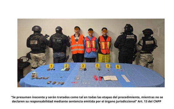 Detenidos en flagrancia y objetos asegurados en operativo de cateo con fuerzas federales y estatales en Orizaba