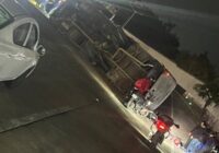 Atienden PC Municipal y fuerzas de auxilio volcadura de autobús con 14 lesionados