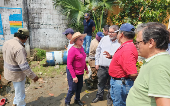 Gobierno de Pedro Miguel repara fuga histórica de agua potable en la colonia Tierra Nueva
