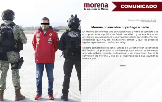 Luisa Alcalde advierte que no habrá intocables ni pactos de impunidad tras detención de alcalde de Tequila