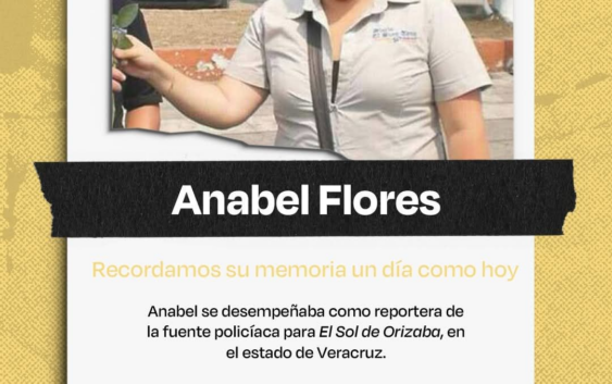 Articulo 19 recuerda a la periodista veracruzana Anabel Flores y exige justicia