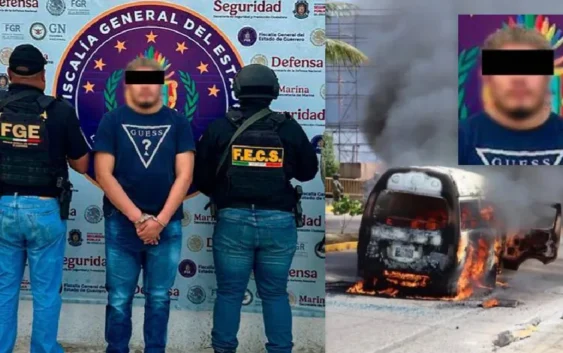 Capturan a ‘El Piter’, jefe de plaza del CJNG, tras jornada violenta en Acapulco; lo vinculan con quema de camiones