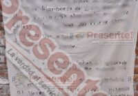 Narcom4nta con amen4zas contra aspirantes a agencia municipal aparece en Agua Dulce y Papantla
