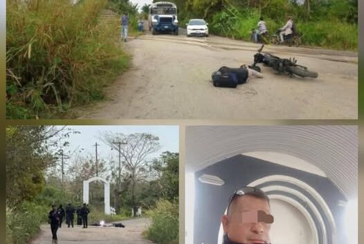 Asesinan a un policía municipal de Oluta mientras se trasladaba a su trabajo en una motocicleta