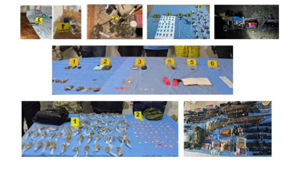Fiscalía General del Estado detiene a 43 personas durante cateos realizados en diversos municipios
