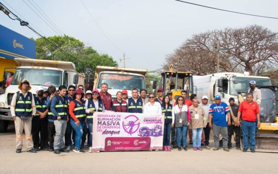Arranca en Coatzacoalcos Programa de Eliminación Masiva de Criaderos del Dengue