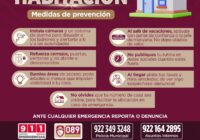 El Gobierno Municipal informa a la ciudadanía sobre las medidas de prevención para salvaguardar sus hogares y pertenencias.