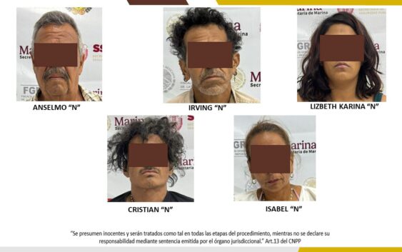 Fiscalía General del Estado desmantela grupo delincuencial; cinco detenidos en la ciudad de Veracruz quedan en prisión preventiva