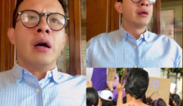 Juan Judas, se solidarizó con el 8M, sin recordar que no daba alimento a su hijo, ahora llora.