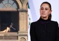 Acaba el misterio: mujer sí tomó el sol en ventana de Palacio Nacional y fue sancionada