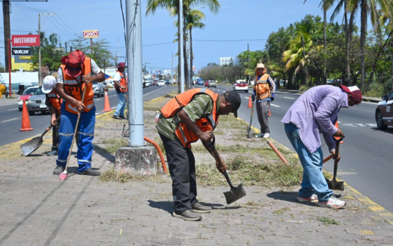 Intensifica Ayuntamiento de Veracruz acciones de limpieza de canales y mantenimiento vial para mejorar el entorno urbano