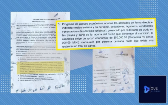 Pescadores de Pajapan exigen indemnización