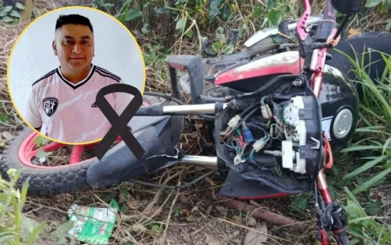 Motociclista de Chinameca muere tras derrapar en carretera Cosoleacaque-Zaragoza
