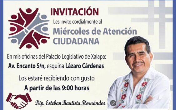 Invita Esteban Bautista a jornada de atención ciudadana