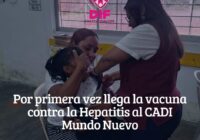 Por primera vez llega la vacuna contra la Hepatitis al CADI Mundo Nuevo