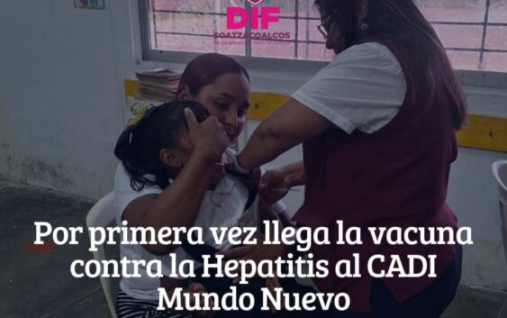 Por primera vez llega la vacuna contra la Hepatitis al CADI Mundo Nuevo