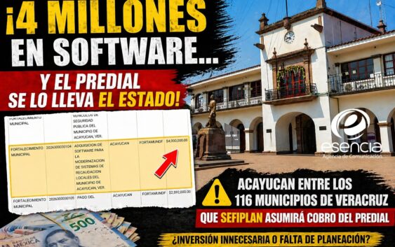 Cuestionan inversión de 4 millones en software tras ceder cobro del predial al Estado