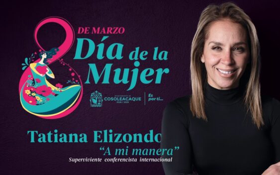 Cosoleacaque invita a la conferencia de Tatiana Elizondo