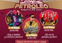 La emoción y la música llegan a la Feria del Petróleo 2026 en Minatitlán. La emoción y la música llegan a la Feria del Petróleo 2026 en Minatitlán.
