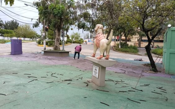 Gobierno Municipal realiza labores de limpieza en espacios públicos
