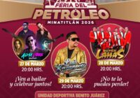 La emoción y la música llegan a la Feria del Petróleo 2026 en Minatitlán.