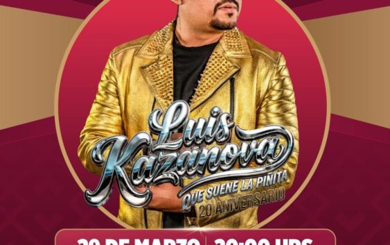 ¡Luis Kazanova le pondrá ritmo a la Feria del Petróleo 2026! 🎉
