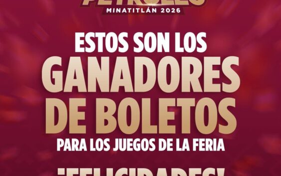 Ya tenemos a las personas afortunadas que disfrutarán de los juegos mecánicos de la Feria del Petróleo Minatitlán 2026. 🎡🎢