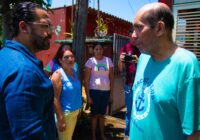 Atiende Pedro Miguel Rosaldo inundaciones en Coatzacoalcos y coordina acciones para apoyar a familias afectadas