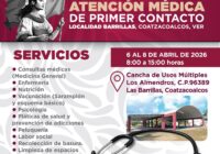 Inicia jornada médica y social en Barrillas; atenderán a población afectada por limpieza de hidrocarburo