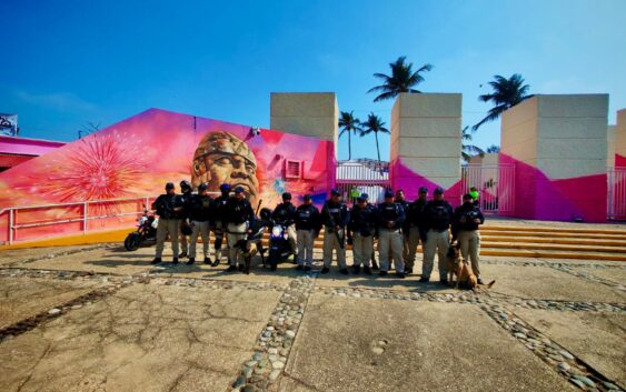 Unidad k9 de la Policía Municipal llevó a cabo exitoso operativo durante Expo Feria Coatza 2026