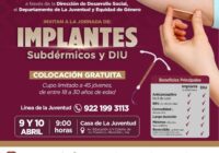 Jornada de Implantes Subdérmicos y DIU en Minatitlán
