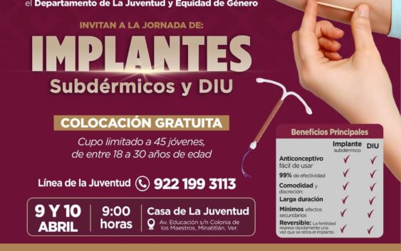 Jornada de Implantes Subdérmicos y DIU en Minatitlán