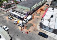 Se realizan labores de rehabilitación vial en Minatitlán