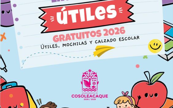 Gobierno de Cosoleacaque abre convocatoria para entrega de mochilas, útiles y calzado