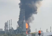 Otra vez Dos Bocas: Reportan un incendio en la bodega de coque en la refinería Olmeca Otra vez Dos Bocas: Reportan un incendio en la bodega de coque en la refinería Olmeca