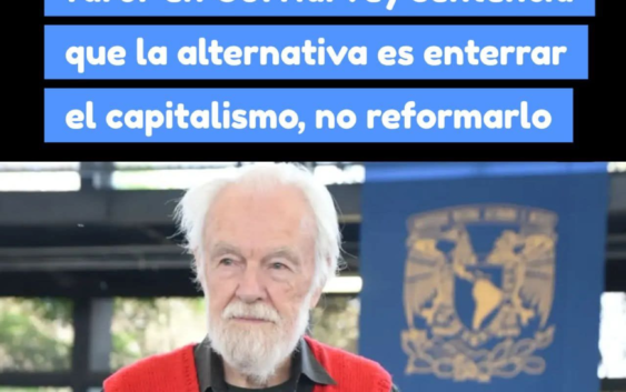 La alternativa, “enterrar el capitalismo”: David Harvey