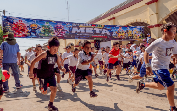 Con casi mil participantes, Oluta celebra la 5ª Carrera Kids y fortalece la convivencia familiar